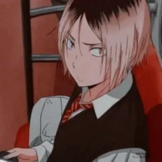 🥴 Kenma Kozume Haikyuu!! Anime, Haikyuu, Kenma, Kozume Kenma, Manga, Charakter telegram sticker