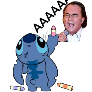 🐨 Stitch AAAAAAA stitch, cartoon, alien, funny, cute telegram sticker