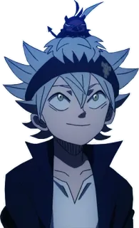 🙂 Asta Black Clover 애니메이션, 만화, 캐릭터, 판타지, 애니메이션 캐릭터, 만화 telegram sticker