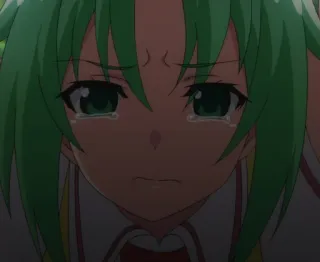 😭 Anime, Llorando, Triste, Mujer, Retrato whatsapp sticker