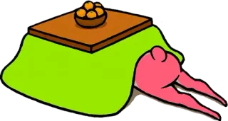 😊 Tisch, Orange, Japan, Kotatsu, Winter, Decke, Möbel whatsapp sticker