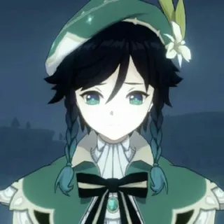 😞 Venti Genshin Impact venti, genshin impact, anime, game, penyair whatsapp sticker
