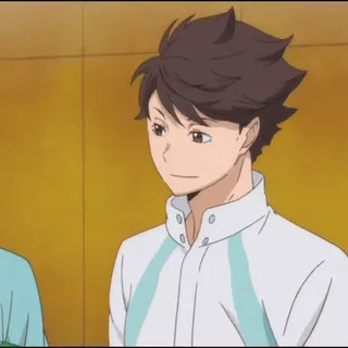 🏐 Oikawa Tooru Haikyuu!! Anime, Haikyuu, Oikawa Tooru, Personaggio, Cartone animato telegram sticker