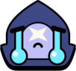 😭 smutny, płacz, emoji, pixel art, łzawiący telegram sticker