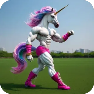 🫥 unicorn whatsapp sticker