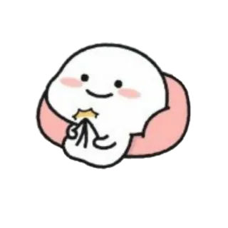 🪐 carino, kawaii, mangiare, snack, cartone animato telegram sticker