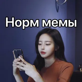 👍 Норм мемы memes, texto, ruso, internet, mujer telegram sticker