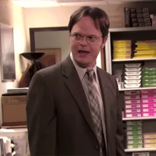 😤 Dwight Schrute The Office Dwight, The Office, TV show, character, comedy telegram sticker