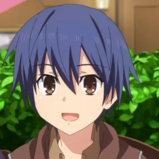 😀 anime, manga, boy, smiling telegram sticker