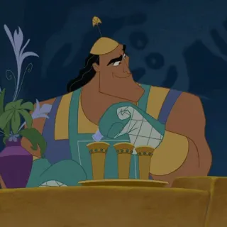 🍂 Kronk The Emperor's New Groove Dibujos animados, Disney, Kronk, El emperador y sus locuras, Villano, Personaje telegram sticker