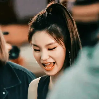 🌸 femme, sourire, portrait, personne, heureux/joyeux, coréen telegram sticker