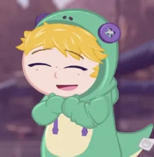 😁 cartoon, dinosaur, character, costume telegram sticker