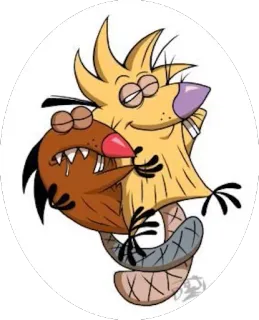 The Angry Beavers @stickerex telegram stickers