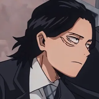 😐 Shota Aizawa My Hero Academia anime, my hero academia, shota aizawa, eraser head, character, teacher telegram sticker
