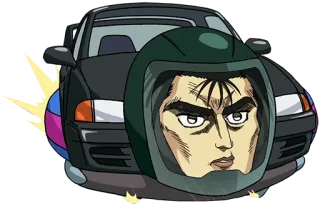 🏎 anime, car, sticker, cartoon, face, manga telegram sticker