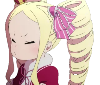 😒 Beatrice Re:Zero Аниме, Девочка, Милая, Исекай telegram sticker