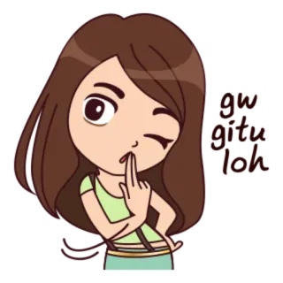 😉 Shhh! I have a question for you! shhh, pregunta, chica, lindo, silencio whatsapp sticker