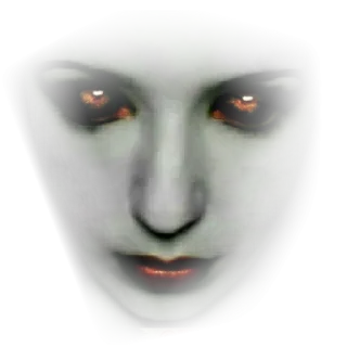 😶 femme, visage, vampire, fantaisie, horreur, art numérique telegram sticker