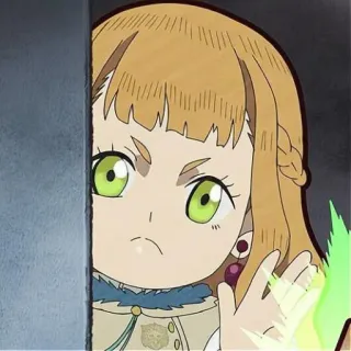 👑 Mimosa Vermillion Black Clover Anime, Dibujos animados, Manga, Sticker, Ilustración telegram sticker
