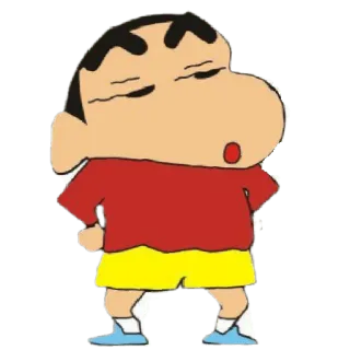 😀 Shin-chan Crayon Shin-chan Cartoon, Anime, Grappig, Personage, Ondeugend, Kind telegram sticker