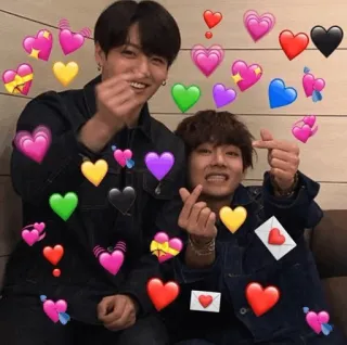 🐚 kpop, cuori, amore, carino, amicizia, affetto telegram sticker