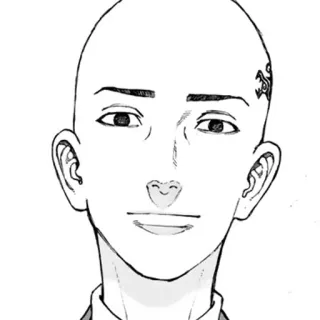 🥚 Anime, Manga, Glatze, Tattoo, Gesicht telegram sticker
