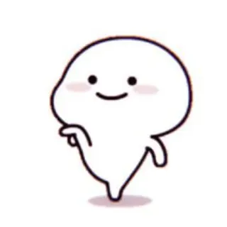 🦋 Cartoon, Figur, Niedlich, Weiß, Simpel, Strichzeichnung whatsapp sticker