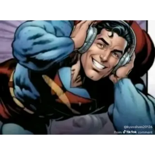 🎧 Superman DC Comics @kyusslives20126 From TikTok comment whatsapp sticker