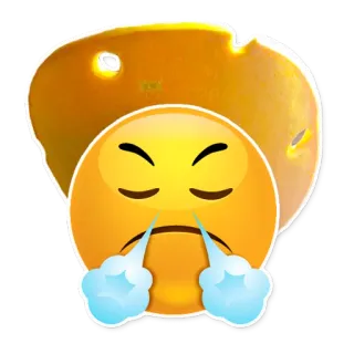 😤 Emoji, Épuisé, Frustré, Mangue telegram sticker