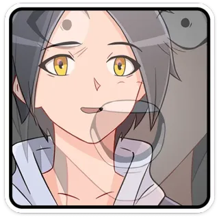 😨 anime, cartoon, woman, girl, portrait, character telegram sticker