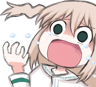 😱 chorando, anime, desenho animado, expressão, triste, chateado telegram sticker