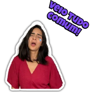 😫 Veio TUDO comum! crying, upset, sad, woman, distress, expression, emotion telegram sticker