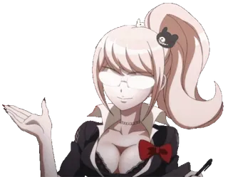 😎 Junko Enoshima Danganronpa Anime, Junko Enoshima, Danganronpa, Charakter, Sticker whatsapp sticker