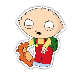 😫 Stewie Griffin Family Guy Stewie Griffin, Family Guy, Cartone animato, Bambino, Orsetto telegram sticker