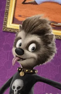 🐾 Wayne Hotel Transylvania loup, dessin animé, personnage, Hôtel Transylvanie, Wayne telegram sticker