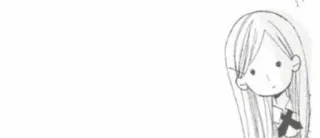 😶 drawing, girl, sketch, cartoon telegram sticker