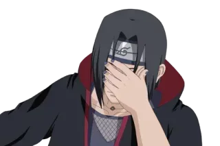 🤦‍♂️ Itachi Uchiha Naruto anime, naruto, itachi, facepalm telegram sticker