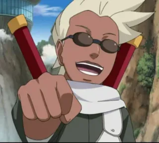 🐙 Killer Bee Naruto anime, ninja, character, naruto, killer bee, anime character, smiling telegram sticker