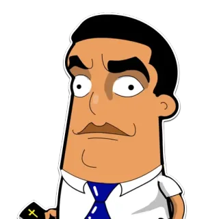 😐 만화, 캐릭터, 남자, 십자가, 종교 telegram sticker