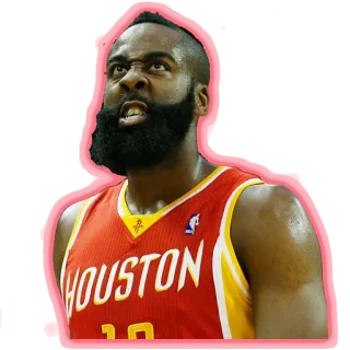 😡 James Harden basketball, NBA, athlète, Houston Rockets, James Harden whatsapp sticker