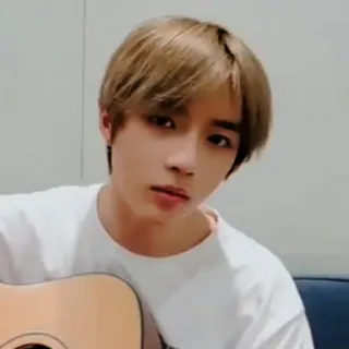 🐻 orang, gitar, musik, potret, pria, musisi, kpop whatsapp sticker