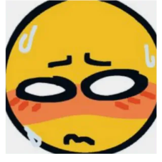 😀 Emoji, Nervoso, Suando, Meme, Emocional, Expressão, Rosto whatsapp sticker