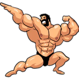 Super Muscle Man 2 telegram stickers