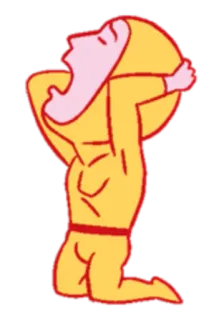 😱 Cartone animato, Atlante, Sollevamento pesi, Forte, Uomo, Mitologia whatsapp sticker