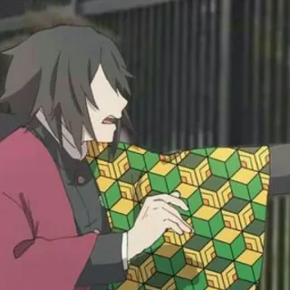 🌊 Giyuu Tomioka Demon Slayer Аниме, Клинок, рассекающий демонов, Гию Томиока, Персонаж, Манга telegram sticker