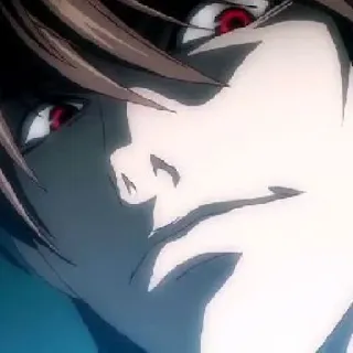 📓 Light Yagami Death Note Аниме, Манга, Злодей, Зло, Смерть telegram sticker