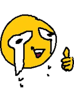 😭 emoji, crying, thumbs up, cartoon, expression, sticker telegram sticker