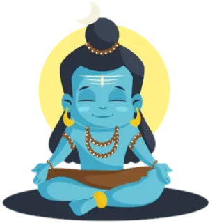 ✨ Shiva hinduism, meditation, indian, god, deity, spiritual telegram sticker