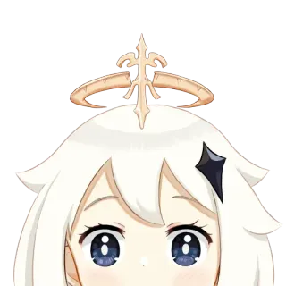 👀 Paimon Genshin Impact ไพม่อน, เก็นชินอิมแพกต์, อนิเมะ, วิดีโอเกม, ตัวละคร telegram sticker