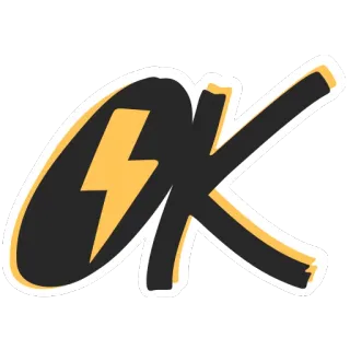 🖖 OK 확인, 천둥, 편지, 이모지 telegram sticker